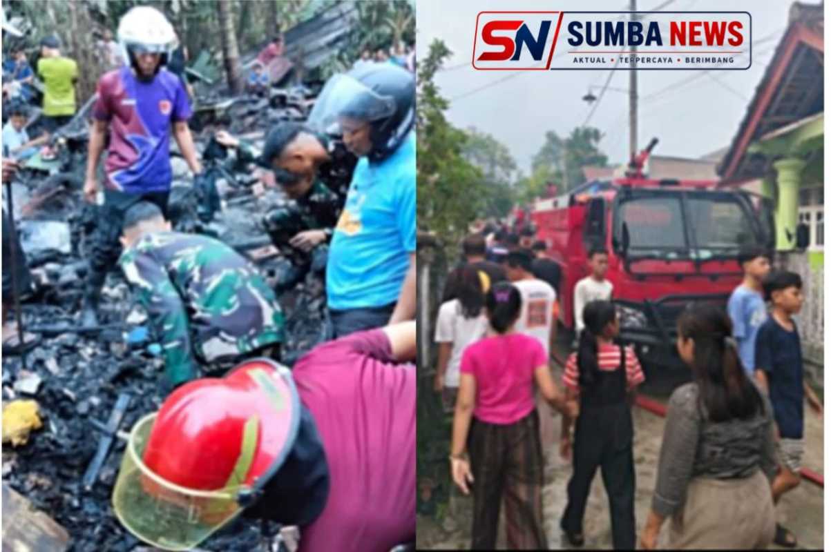 Diduga Korsleting Listrik, Rumah Warga di Kelurahan Kuripan Ludes Terbakar