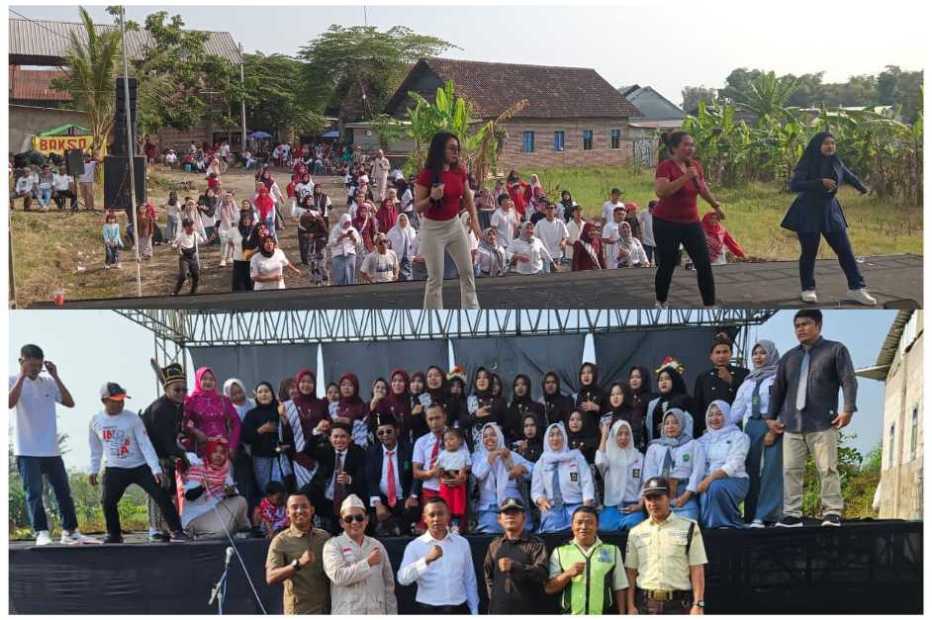 Semarak HUT RI ke-81, Desa Sekarjalak Gelar Upacara dan Senam Aerobik