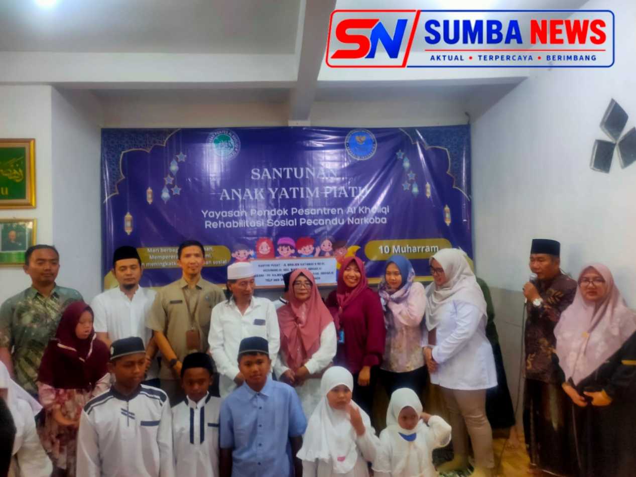 Ketua GRIB Jaya Pabean Cantikan Bersama BNNK Sidoarjo Hadiri Santunan Anak Yatim di YPP Al-Kholiqi