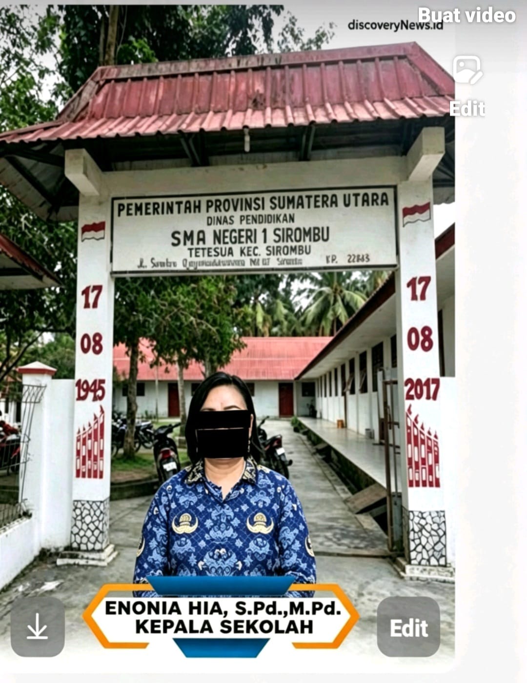 Diduga Diminta Setor Satu Bulan Gaji untuk Sertifikasi, Kasek SMAN 1 Sirombu Bantah: “Itu Fitnah”
